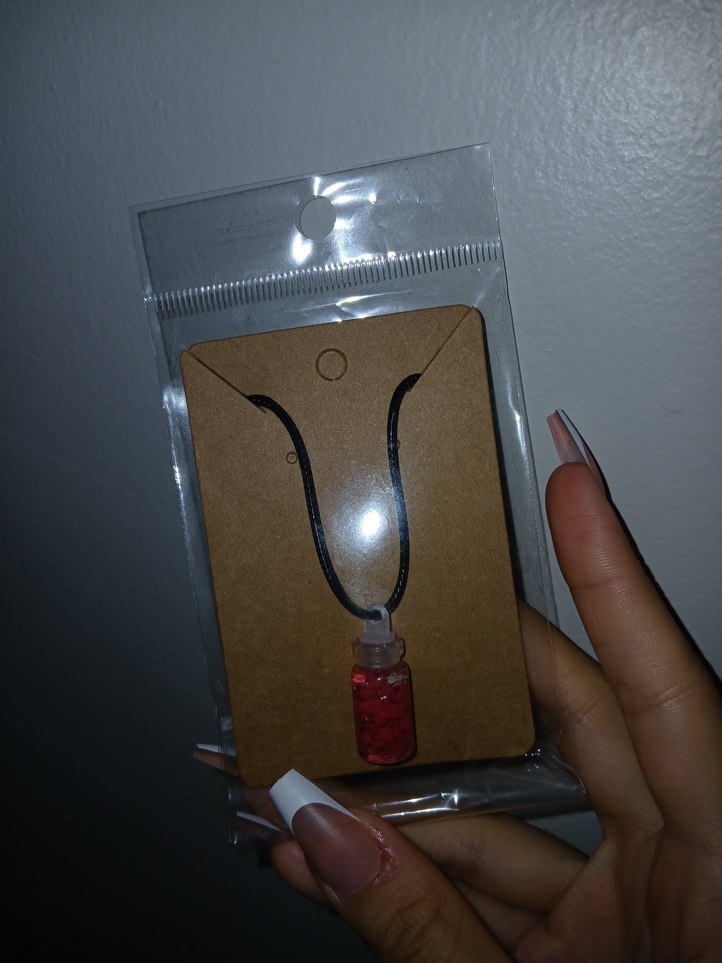 Small Diamond Resin Necklace